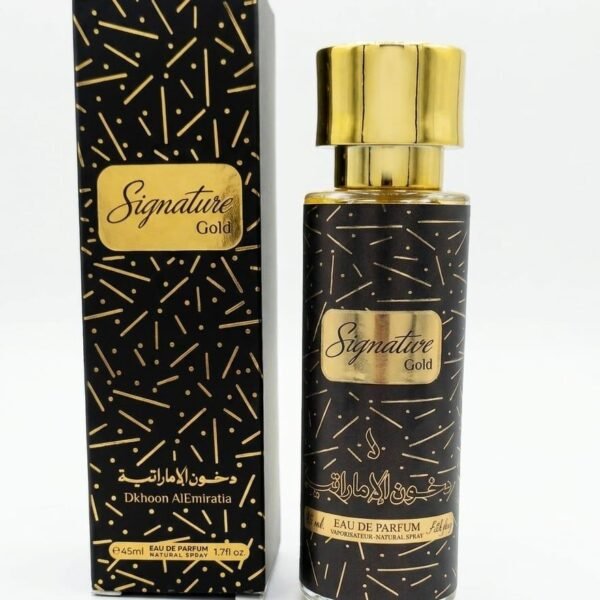 (with box)  45ml - دخون – Signature Gold