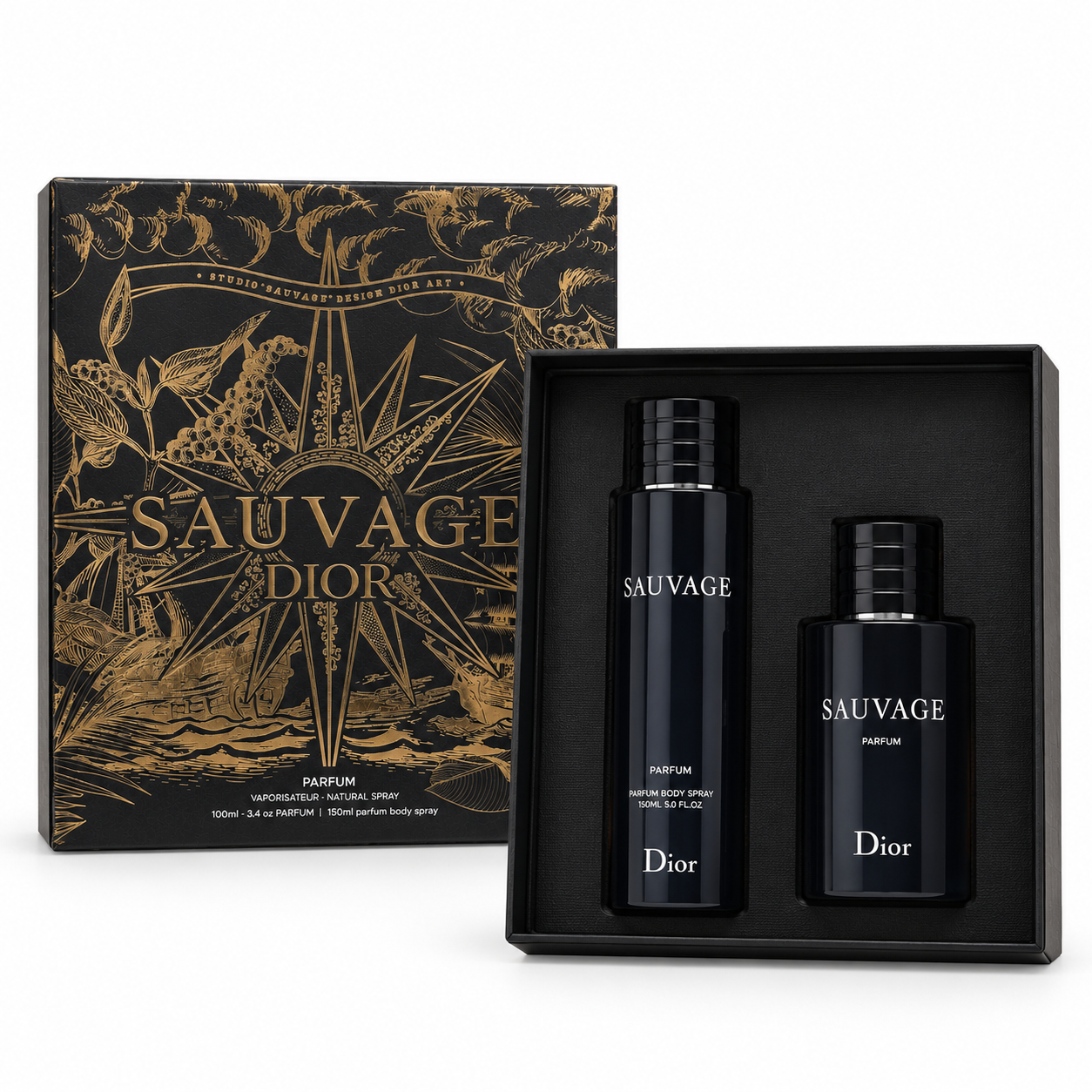 3fc078b0-3808-48ac-a605-f1bce0159855 SAUVAGE Parfum _ DIOR _ Super X_2 PCS Gift Set - الصورة 1
