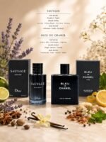 ⁦(2×100ml) BLEU DE CHANEL & DIOR SAUVAGE _ PERFUME BUNDLE _ With Box⁩ - الصورة ⁦2⁩