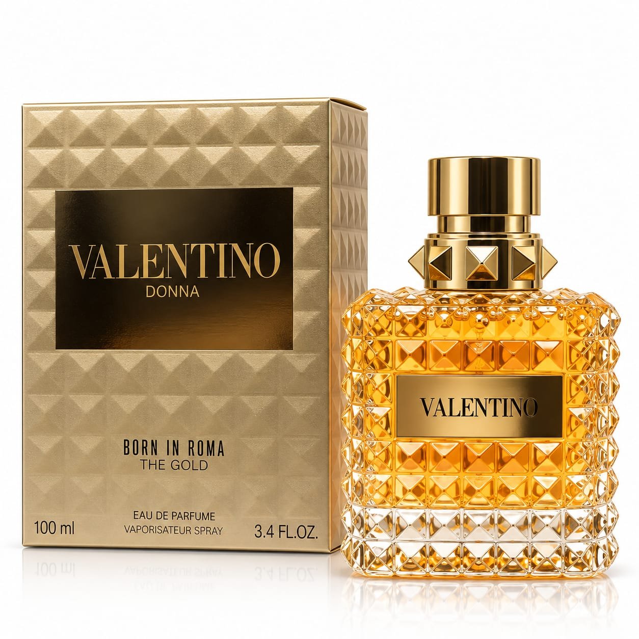 WhatsApp Image 2026-09-22 at 5.55.17 PM (1) VALENTINO DONNA BORN IN ROMA THE GOLD _ With box _ ( 100ml ) - الصورة 1